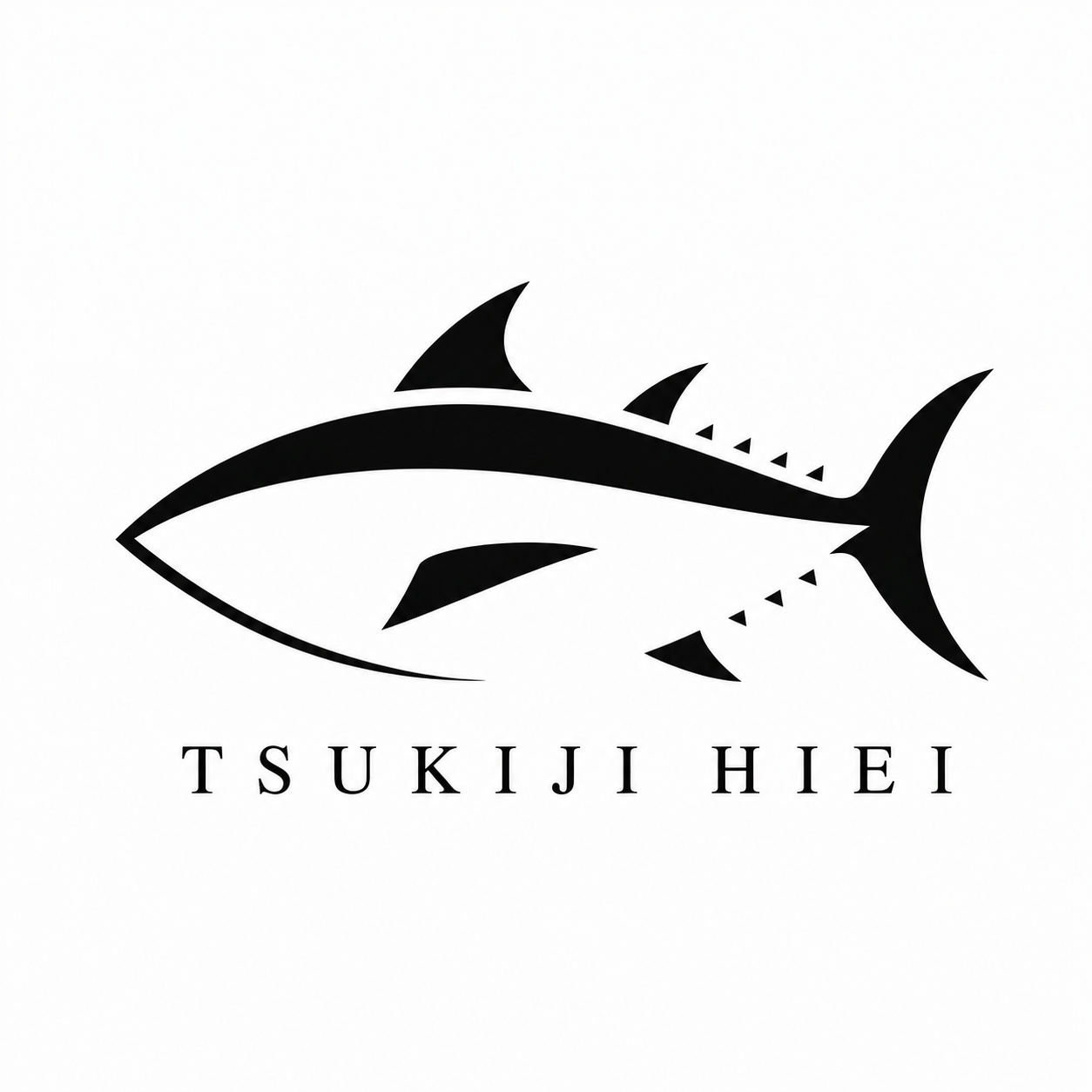 TSUKIJI HIEI 鮪のロゴ